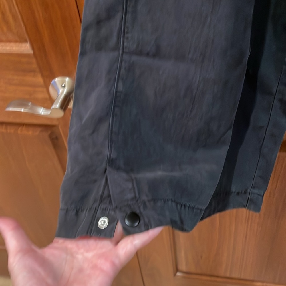 NWT’s Anthropologie Pilcro Cargo Baggy Black Linen Convertible Pants Size XL - Picture 5 of 15